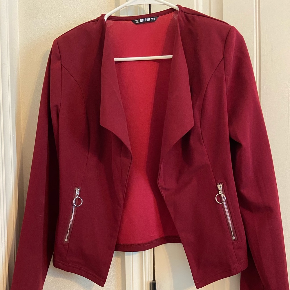 Red blazer from Shein